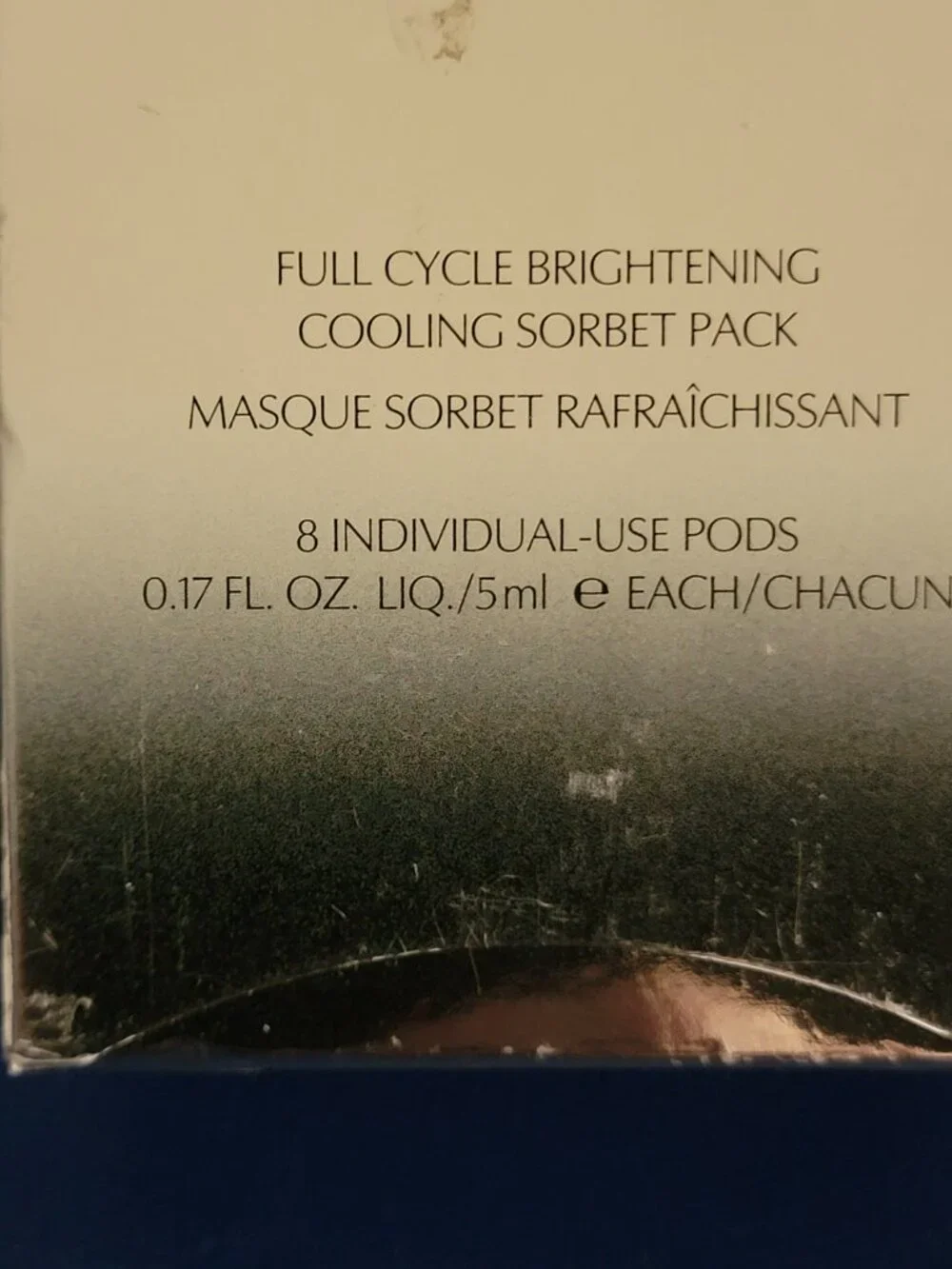 ESTEE LAUDER CRESCENT WHITE Full Cycle Brightening Cooling Sorbet Pack 8 Pods